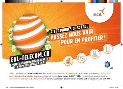 Mailing — Rechnungsbeilage Pâques